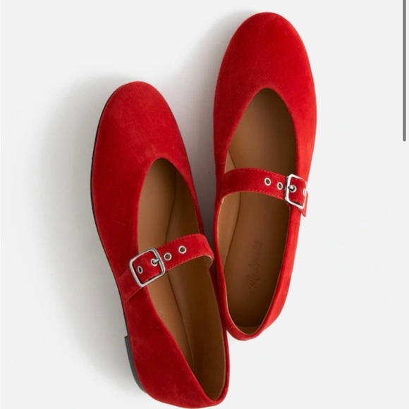 Madewell The Remy Mary Jane Flat In Suede - Picture 2 of 4